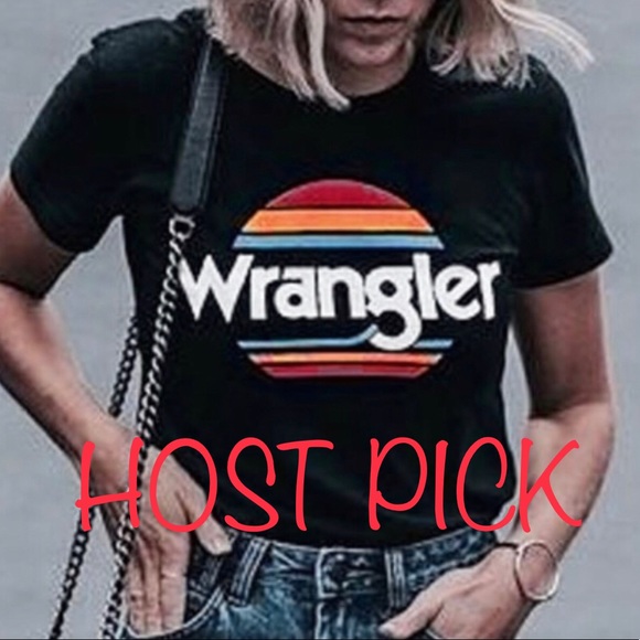 Wrangler Tops - ONLY 1 AVAILABLE 🔥WRANGLER Black Color Tee Shirt